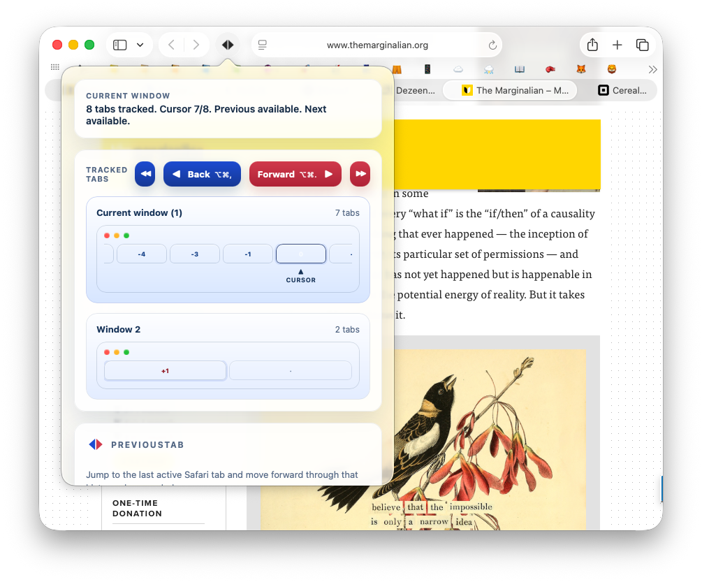 Forward path screenshot